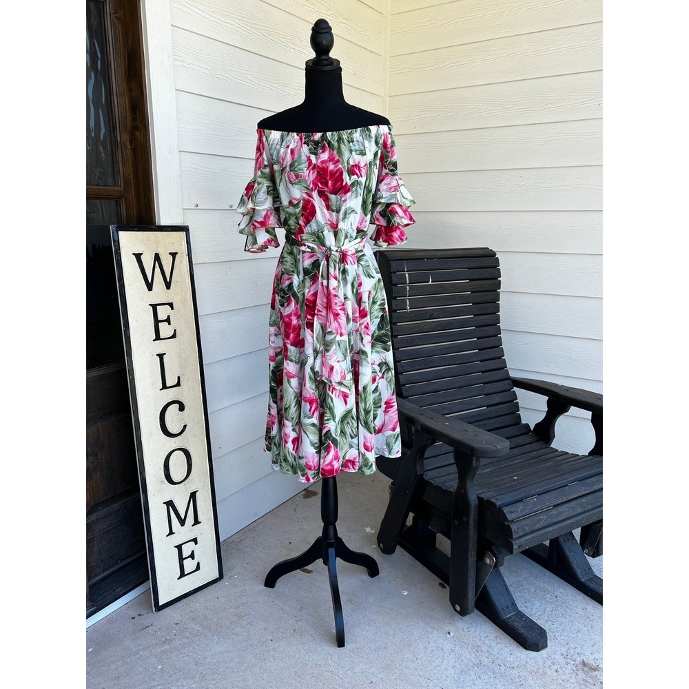 Melonie T off the shoulder floral dress